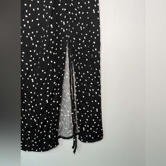 Urban Romantics Black and White Dotted Midi Skirt in Small - Picture 3 of 5